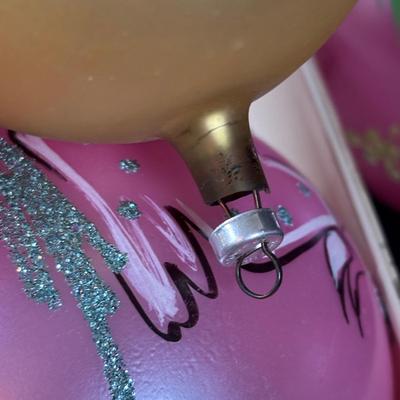 LOT 93: Vintage Hand Painted Christmas Bulbs