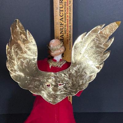 LOT 94: Vintage Glass Christmas Bulbs in Original Boxes,Plastic Beads and Porcelain Faced Angel Tree Topper