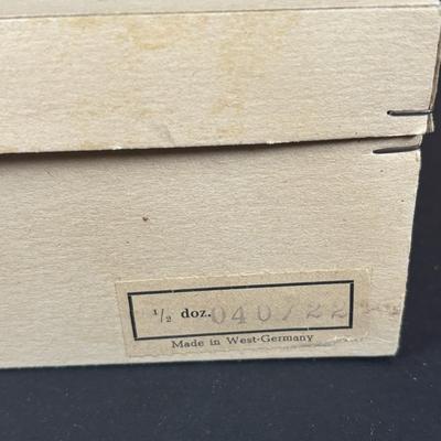 LOT 94: Vintage Glass Christmas Bulbs in Original Boxes,Plastic Beads and Porcelain Faced Angel Tree Topper