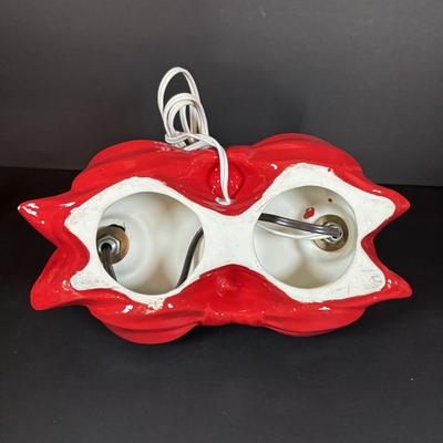 LOT 96: Collection of Ceramic Lighted Mini Christmas Trees, Ceramic Christmas Wreath and Holy Leaf Dish