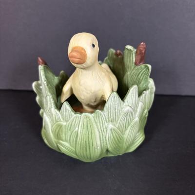LOT 97: Sping is in the Air Collection of Easter Decor Featuring a Large Annalee Easter Bunny, Ceramic Bunnies and Duck, Eggs, and...