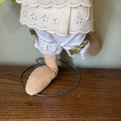 LOT 97: Sping is in the Air Collection of Easter Decor Featuring a Large Annalee Easter Bunny, Ceramic Bunnies and Duck, Eggs, and...