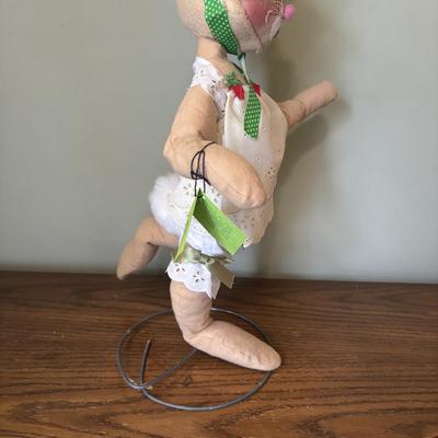 LOT 97: Sping is in the Air Collection of Easter Decor Featuring a Large Annalee Easter Bunny, Ceramic Bunnies and Duck, Eggs, and...