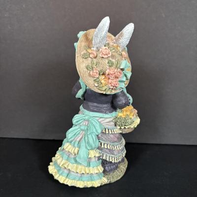 LOT 97: Sping is in the Air Collection of Easter Decor Featuring a Large Annalee Easter Bunny, Ceramic Bunnies and Duck, Eggs, and...