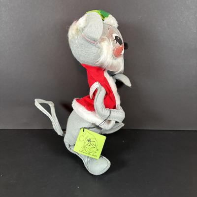 LOT 98: Large Sitting Annalee Santa with Bag and Santa Mouse