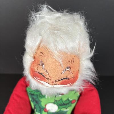 LOT 98: Large Sitting Annalee Santa with Bag and Santa Mouse