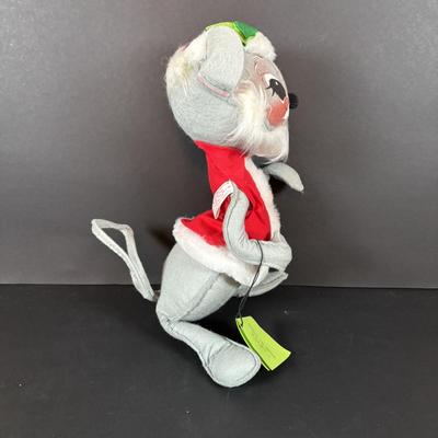 LOT 98: Large Sitting Annalee Santa with Bag and Santa Mouse