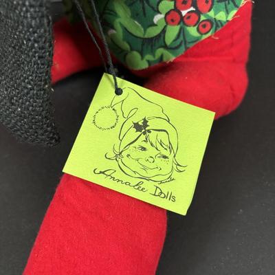 LOT 98: Large Sitting Annalee Santa with Bag and Santa Mouse