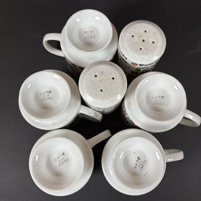 LOT 100: Assortment of Holiday China, Glasses, Mugs, Dishes by Lenox, Spode, and More