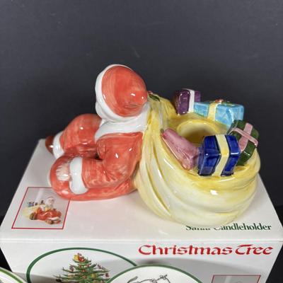 LOT 100: Assortment of Holiday China, Glasses, Mugs, Dishes by Lenox, Spode, and More