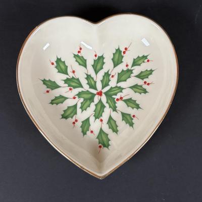 LOT 100: Assortment of Holiday China, Glasses, Mugs, Dishes by Lenox, Spode, and More