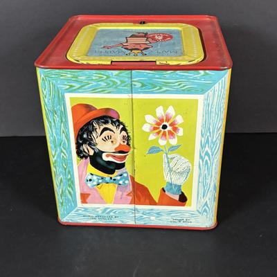 LOT:100: Keep Them Laughing Clown Collection Including Mattel Jack In the Box, Kmar Clown Doll, Wood Circus Figures and a Signed Ron Lee...