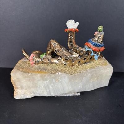 LOT:100: Keep Them Laughing Clown Collection Including Mattel Jack In the Box, Kmar Clown Doll, Wood Circus Figures and a Signed Ron Lee...