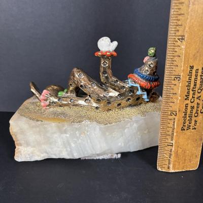 LOT:100: Keep Them Laughing Clown Collection Including Mattel Jack In the Box, Kmar Clown Doll, Wood Circus Figures and a Signed Ron Lee...