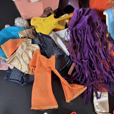 LOT 102: Collection of Vintage Dawn Dolls, Clothing, Accessories and Beauty Parlor Furniture