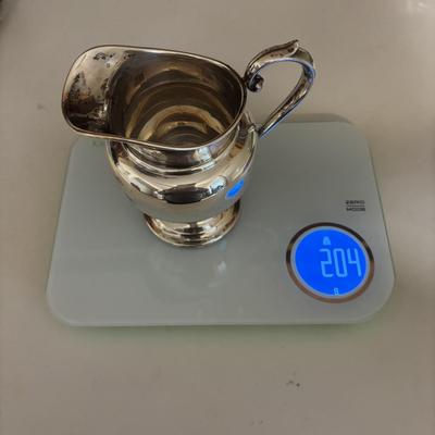 LOT 105: Gorham Sterling Silver Tea Service Set with Oval Silverplate Serving Tray Tw. 1,790g