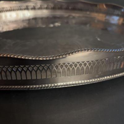 LOT 105: Gorham Sterling Silver Tea Service Set with Oval Silverplate Serving Tray Tw. 1,790g