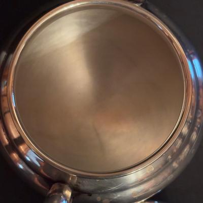 LOT 105: Gorham Sterling Silver Tea Service Set with Oval Silverplate Serving Tray Tw. 1,790g