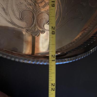 LOT 105: Gorham Sterling Silver Tea Service Set with Oval Silverplate Serving Tray Tw. 1,790g