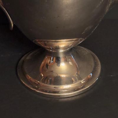 LOT 105: Gorham Sterling Silver Tea Service Set with Oval Silverplate Serving Tray Tw. 1,790g