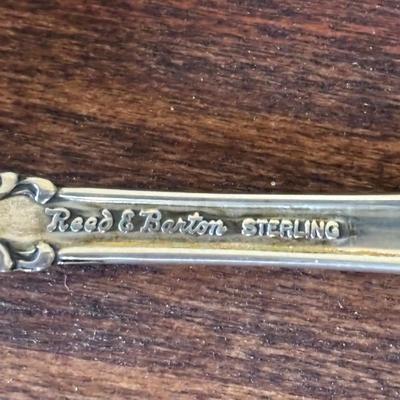 LOT:106: Reed and Barton Sterling Silver Flatware and Serving Set - Service of 12 plus Serving Pieces over 3,0000 Grams!