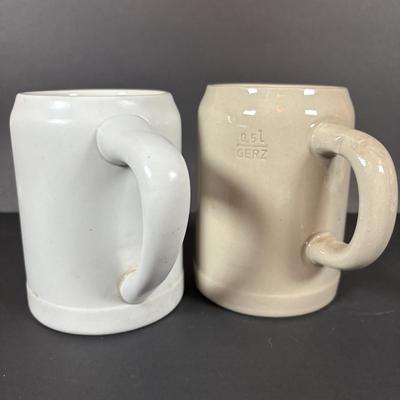 LOT 104: Collection of Copper, Glass and Ceramic Beer Steins and Mugs Lowenbrau and More, Romana Caffe Copper Tray, and Other Bar Must Haves