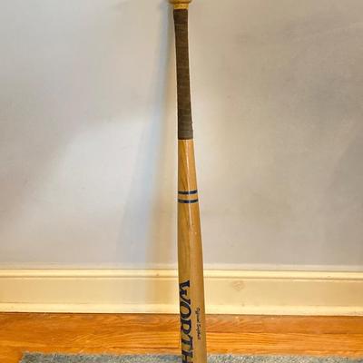 LOT 163: Baseball Collection - Autographed Baseball in Protective Stand (Bob Uecker), Wilson Pro Staff Glove, Worth Tennessee Thumper...