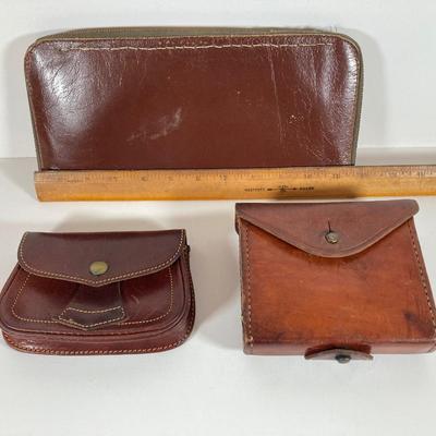 LOT 169: Vintage Collection - J.W Pipe, Cigarette Holder, Ashtray, Back Scratcher (Italy), Shoe Horn, Leather Holders, Brass Bell and...
