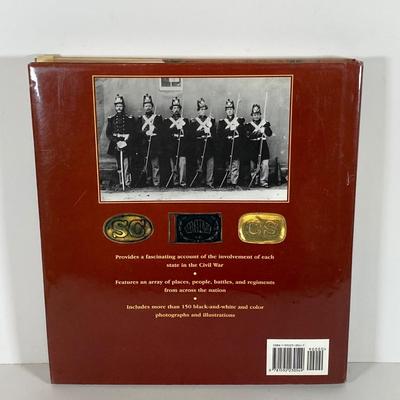 LOT 170: Three Vintage Military Rounds, Bugle Horn, Miniature Canon (Italy) and The Civil War State by State Book