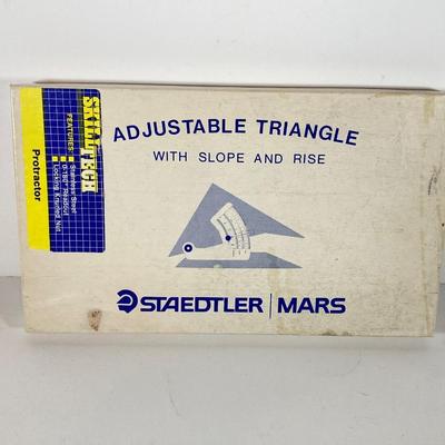 LOT: Bombay Adjustable Wooden Book Ends, Replogle Globe, Binoculars, Vintage Drawing / Measuring Tools and More