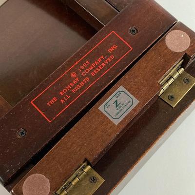 LOT: Bombay Adjustable Wooden Book Ends, Replogle Globe, Binoculars, Vintage Drawing / Measuring Tools and More