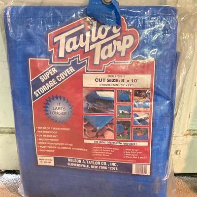 LOT 174: Camping Collection - Cookware, Folding Zip Up Blanket, Trimarc Rod Caddy, Tarp, Coleman Drink Cooler, Aladdin Thermos and More