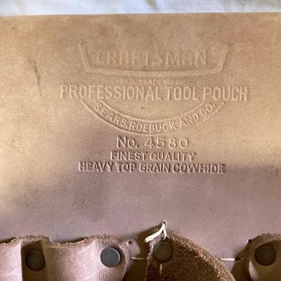 LOT 178: Two Craftsman Tool Belt / Pouch, New Ryobi Drill Bits and Stanley Level