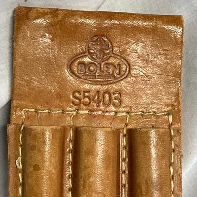 LOT 181: Craftsman Tool Bag, Craftsman Tool Pouch, Ryobi Drill Bits and Bolen Pencil Holder