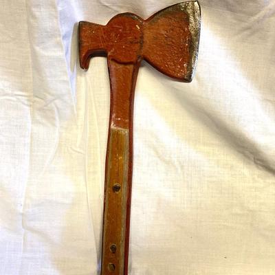 LOT 182: Ready to Work Collection - Craftsman Tool Pouch, Sears Size 10.5 Work Boots, Hand Axe / Hatchet, Hook Hanging Work Light, Jersey...