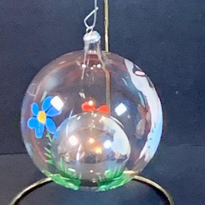 LOT 193: Hand Painted Christmas Bulbs by De Carlini and More