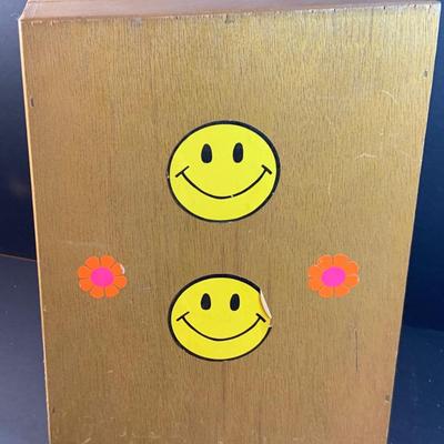 LOT:194: Vintage Sears Power Zoom Mircoscope in Original Wood Case with Slides and More