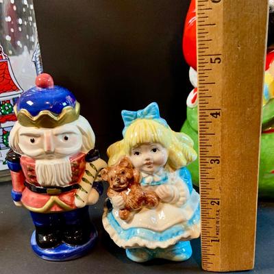 LOT 196: Holidays with Dunkin, Coke and Starbucks- Cups, Glasses, Canister, a Musical Santa Cookie Jar, Glass Stir Sticks and More