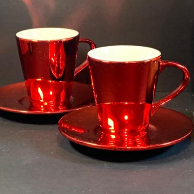 LOT 196: Holidays with Dunkin, Coke and Starbucks- Cups, Glasses, Canister, a Musical Santa Cookie Jar, Glass Stir Sticks and More