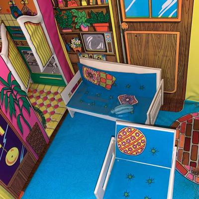 LOT 199: Barbie Country Living Home Play Set with Furniture and Other Barbie Accessories and a Bonaza Horse