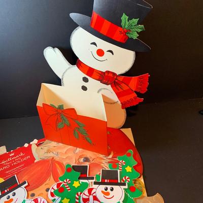 LOT 202: Vintage Christmas Ephemera Including Cards, Cut-Outs. Wall Hangings Magazines and Much More
