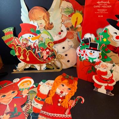 LOT 202: Vintage Christmas Ephemera Including Cards, Cut-Outs. Wall Hangings Magazines and Much More
