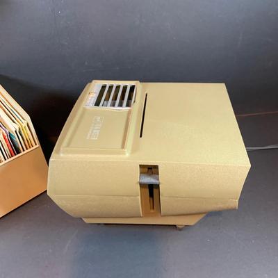 LOT 203: View-Master Projector with a Box of View-Box of Master Stereo Picture Sets - Snow White, Wizard of Oz, Woody Woodpecker,...