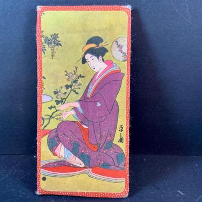 LOT 205: Academy Arts Chinese Bird Panels with Dull Gold Foil Background and Scrub-out Mirror, Japanese Tiki Mug, and Other Asian...