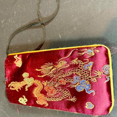 LOT 205: Academy Arts Chinese Bird Panels with Dull Gold Foil Background and Scrub-out Mirror, Japanese Tiki Mug, and Other Asian...