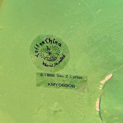 LOT 208: Autumn Decor Featuring Ceramic Pilgrim Head and Hands, Lefton Witch on Pumpkin Lighted Figure, Peanuts Halloween Figures, Salt...