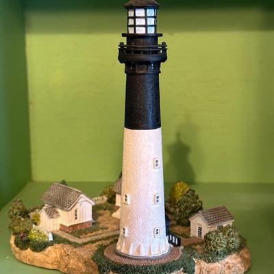 Lighthouse Figurine Display Celebrating The Beauty & Picturesque Views of Coastal South Carolina