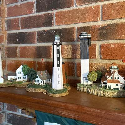 Lighthouse Figurine Display Celebrating The Beauty & Picturesque Views of Coastal South Carolina