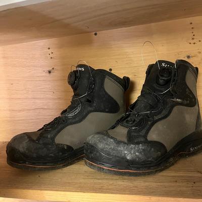 Simms Felt Sole Wading Boots Size 10 (B2-MG)