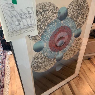 Thaddeus Lapinski “Copernicus” Signed Large Color Lithograph